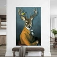 thumbnail image 2 of Deer in Suit, Wall Decor, Large Wall Art, Canvas Home Decor, Abstract Deer Canvas Print, Animal Kingdom Canvas, Animal Canvas Art, Canvas Wall Decor - Rolled Canvas, 2 of 6