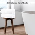 thumbnail image 2 of Pack de 2 toallas extra grandes blancas 89 × 178 cm – Tens Towels, 2 of 7