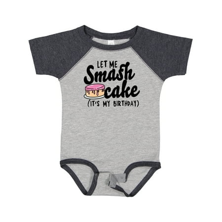 

Inktastic Let Me Smash Cake Its My Birthday Gift Baby Girl Bodysuit