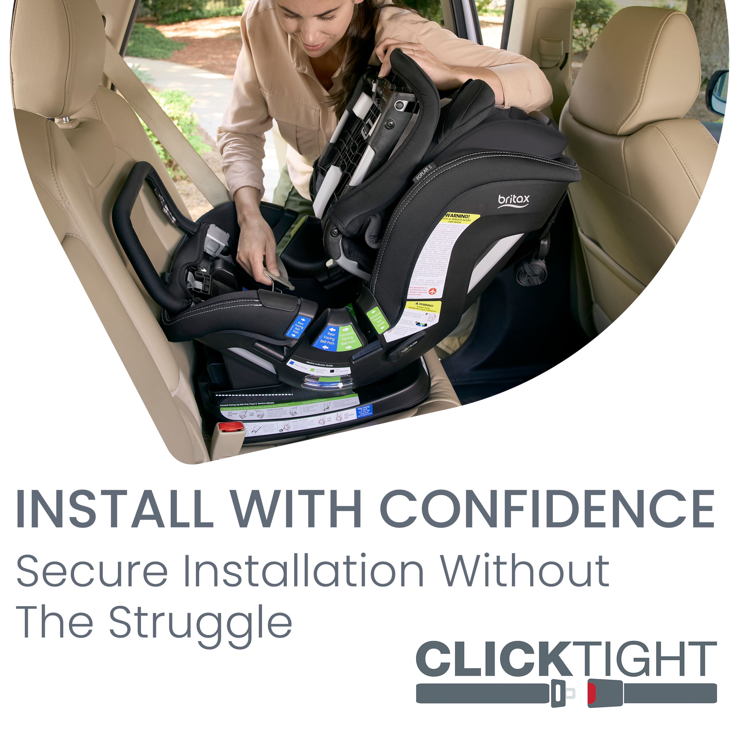Britax Poplar S Convertible Car Seat, Onyx