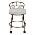 thumbnail image 1 of Diana X-Back Vanity Stool with Casters - Gold, 1 of 1