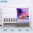 thumbnail image 4 of Beautiful Bird Flamingod Blanket Microfiber Flannel Throw Lightweight Super Soft Cozy Blankets for Couch Bed Sofa Chair, Gift for Birthday Thanksgiving Christmas 80"x60" for Adult, 4 of 6