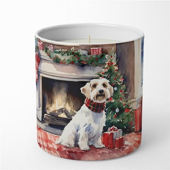 Carolines Treasures DAC2744CDL 3.25 x 3.75 x 3.25 in. Sealyham Terrier Cozy Christmas Decorative Soy Candle