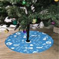 thumbnail image 2 of FMSHPON New Year Tree Stars Xmas Christmas Tree Skirt Stand Mat for Holiday Party Decoration Indoor Outdoor 36 inches, 2 of 3
