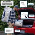 thumbnail image 6 of RUseeN 6 Pack Heavy Duty Extra Large Clear Moving Bags W/Backpack Straps Strong Handles & Zippers, Storage Totes For Space Saving, Fold Flat, Alternative to Moving Box (Clear), 6 of 8