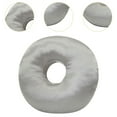 thumbnail image 6 of TISHITA Ear Piercing Pillow 30cm Comfortable Breathable Neck Support Removable Ergonomic Invisible Zipper O Shaped Side Sleepers Pillow gray, 6 of 8