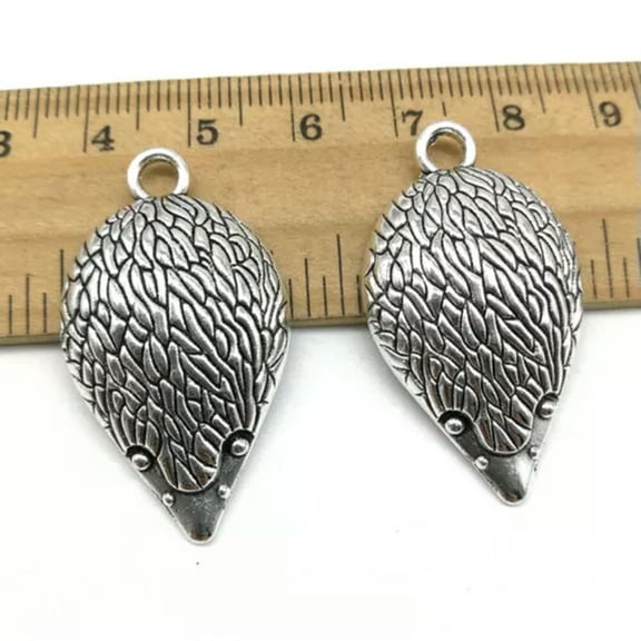 U8MO 10/20pc hedgehog antique silver charms pendants jewelry DIY 36*20mm-2pcs