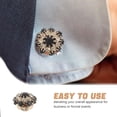 thumbnail image 3 of BESTYASH 3Pares Cubiertas De Botones Con Rhinestones Para Para Mujer Y, 3 of 6