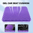 thumbnail image 2 of Automotive Gel Seat Cushions Designed for Summer Breathable Honeycomb Decompression Back Tailbone Pain Home Office Wheelchair, 2 of 7