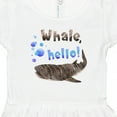 thumbnail image 4 of Inktastic Whale, Hello Cute Whale Shark with Bubbles Girls Toddler Dress, 4 of 5