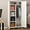 White, variant on Metal Armoire Wardrobe Closet with Doors and Shelves,66.5" Tall Freestanding Wardrobe Cabinet for Hanging Clothes, Large Closet with Hanging Rod for Bedroom, Heavy Duty,White
