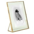 thumbnail image 2 of Home Decor Collection Sterling & Noble Home Brass Trimmed Fluted Glass Tabletop Picture Frame Fits up to a 5"x7" Photo, 2 of 11