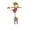 C - Green, variant on Aximioll Christmas Metal Elf Garden Stake 10.6 in Style B, Joyful Leaping Green Elf Lifting Striped Holiday Gift Box, Holiday Yard Sign for Front Lawn and Pathway Border