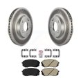 thumbnail image 1 of Transit Auto Front Coated Disc Brake Rotors and Ceramic Pads Kit for Car 2007-2009 Kia Rondo KGA-100958, 1 of 11