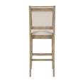 thumbnail image 5 of Linon Findley 30" High Back Bar Stool, Rustic Gray wash/Beige, 5 of 11
