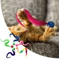 thumbnail image 2 of 5Pcs Interactive Cat Toy Rainbow Wand With Colorful Accessories For Cats Craft DIY Toy For Indoor For All Ages Cats ( Random Color ) Diy Crafts for Teens Diy Crafts for Girls Ages 10-13 Diy Crafts for, 2 of 6