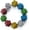 Mix Retro Color, variant on 10-Pack 20 Sided Dice D20 Polyhedral Dice for DND RPG MTG Table Game (Double Color)