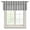 Black, variant on Grey Striped Semi Sheer Valance Curtains Rustic Country Stripes Farmhouse Modern Voile Valances Curtain Rod Pocket Small Window Treatment for Kitchen Bathroom Cafe 60"x18"