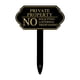 thumbnail image 1 of Señal de no solicitar para casa con estaca, propiedad privada, advertencia de no intrusión, señal de merodear para negocio, jardín trasero, 1 of 9