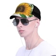 thumbnail image 4 of Disketp Sunflowers (2) Print Trucker Hat Men Women - Mesh Baseball SnapBack Cap, 4 of 7