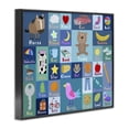 thumbnail image 2 of Stupell Industries Contemporary Blue First Words Black Framed Giclee Art, 14 x 11, by Carla Daly, 2 of 8