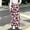 Pink, variant on OGLCCG Girl's Leopard Print Pants Elastic Waist Wide Leg Cheetah Pants Lightweight Baggy Trousers Size 7-8