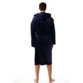 thumbnail image 4 of 46901-BLK-M #FollowMe Velour Robe / Robes for Men (Navy, 3X-Large), 4 of 4