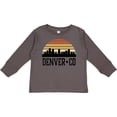 thumbnail image 3 of Inktastic Denver Colorado Skyline Vintage Boys or Girls Long Sleeve Toddler T-Shirt, 3 of 5