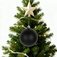 thumbnail image 6 of Kumdkd Black Christmas Ornaments Set - 6-Piece 3.15" Plastic Baubles for Tree Decor, Holiday Party, and Gift (Generous Size), 6 of 8