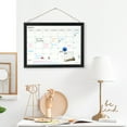 thumbnail image 3 of Dry Erase White Board & Monthly Calendar Board, Magnetic Whiteboard for Wall, 16"x12" Hanging Board for Office, Home, Solid Wood Black Framed Message Board, 3 of 8