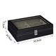 thumbnail image 3 of Caja de almacenamiento de gafas de sol con 8 ranuras, caja de almacenamiento de gafas de cuero PU, organizador de almacenamiento, caja de almacenamiento de gafas de colección, 3 of 8
