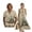 Beige Flower Ink, variant on FOR U DESIGNS Vintage Tree Leaf Print Couple Matching Outfits Chinese Style Couple Shirt and Dress Linen-Like Men's Button Down Shirt Womens Sleeveless Summer Dress