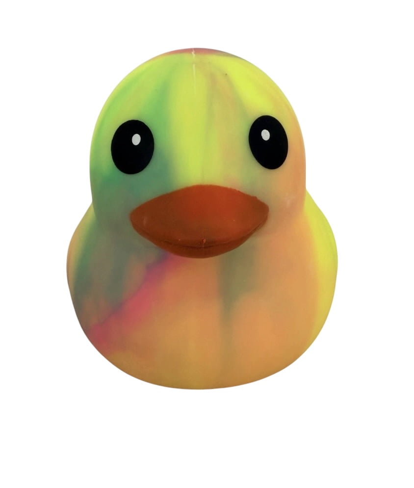 Jumbo Squishy Massaging Sensory Duck Stress Ball, Tie Dye (One  Random Color )