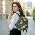 thumbnail image 6 of FORMRS Mini Backpack Purse for Women Travel Daypack Casual Shoulder Bag, Floral Oranges, 6 of 7