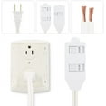 thumbnail image 4 of EP 2 Pack 6 Ft Extension Cord with 3 Power Outlets - 2 Prong Plug, 16 AWG SPT-2 Durable White Power Cable for Home, Office or Kitchen - UL Listed, 4 of 6