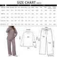 thumbnail image 2 of SUNBS Women's Long Sleeve Lounge Sets Mock Neck Two Piece Sets for Women Wide Leg Pants Outfits Tracksuit Sweatsuits Set, 2 of 9
