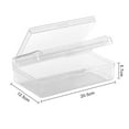 thumbnail image 3 of YAOMOBB Pencil Case for Pencils Transparent Stackable Pencil Box Large Capacity Bilayer Pencil Case Snap on Lid Desktop Organizer, 3 of 6