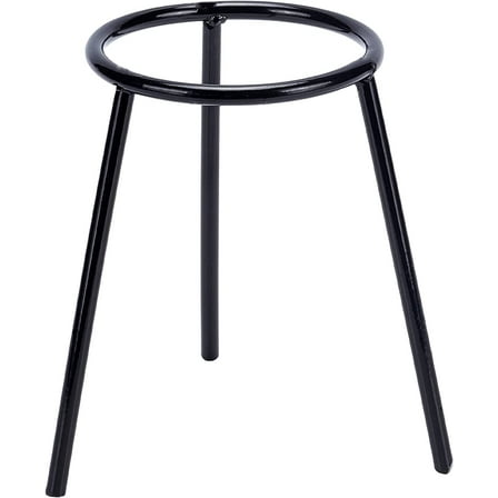 2 pc Lab Bunsen Burner Cast Iron Support Stand Alcohol Lamp Tripod Holder Height Laboratory School Chemistry Equipment Gunmetal 11.7x12.4x13cm