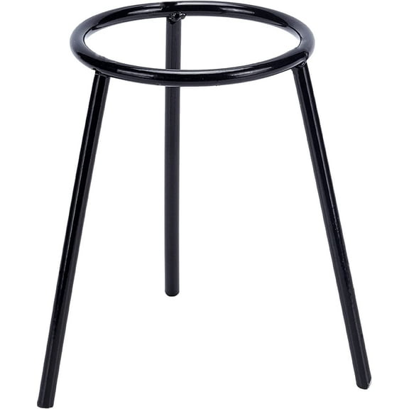 2 pc Lab Bunsen Burner Cast Iron Support Stand Alcohol Lamp Tripod Holder Height Laboratory School Chemistry Equipment Gunmetal 11.7x12.4x13cm
