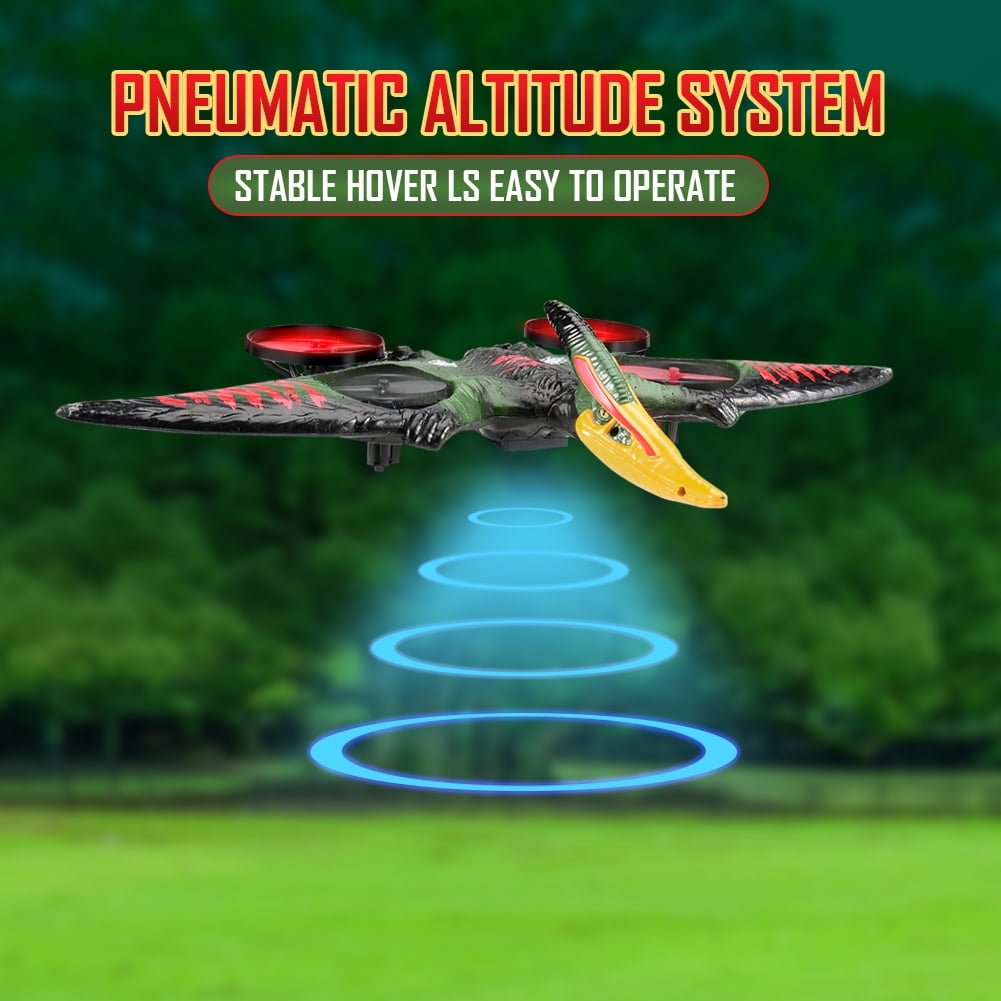RC Plane Pterosaur 2.4G 6-Axis Gyro EPP Foam RC Aircraft With Led Light One Key Take Off 360 Rotation RC Glider Flying Toys