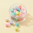 thumbnail image 1 of 42Pcs Opaque Acrylic Beads Square Mixed Color 11.5x10x10mm Hole: 2mm, 1 of 5