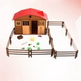 thumbnail image 3 of HLONK 1 Set Simulation Farm Playset Kids DIY Assembly Sand Table Scene Model Toy Home Desktop Mini House, 3 of 8