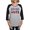 Heather/Black, variant on CafePress - Your Voice Matters Long Sleeve T Shirt - Womens Baseball Tee