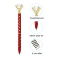 thumbnail image 3 of Unique Bargains Black Ink Ballpoint Pen, 12 Pack Twist Metal Pen 1.0mm Medium Point for Note Taking Journaling, Dark Red, 3 of 7