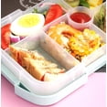 thumbnail image 3 of Children's Lunch Box Children's Nursery Lunch Box Leak-Proof Lunch Boxes 6 Compartments Suitable for Children's Schools and Adult Offices Blue, 3 of 6