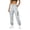 Gray, variant on Women's Windproof Waterproof Jogger Cargo Pants, Dnatural texturestring Elastic Waist Zip Pocket Outdoor Hiking Trousers 2XS-3XL