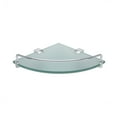 thumbnail image 1 of Eviva Rim Tempered Glass Corner Shelf with Rail in Chrome Finish, 1 of 1