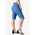 thumbnail image 3 of Roaman's Women's Plus Size Comfort Stretch Bermuda Jean Short, 3 of 6