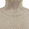 thumbnail image 5 of YOTMKGDO Sweaters for Women, Solid Casual Long Knitted Sleeve Off The Sweater Womens Shoulder Pullover Sweater Beige M, 5 of 5