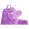 Husband Pillow Light Purple Bed Rest Pillow with Arms, Detachable